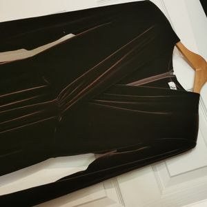 Long sleeve velvet dress